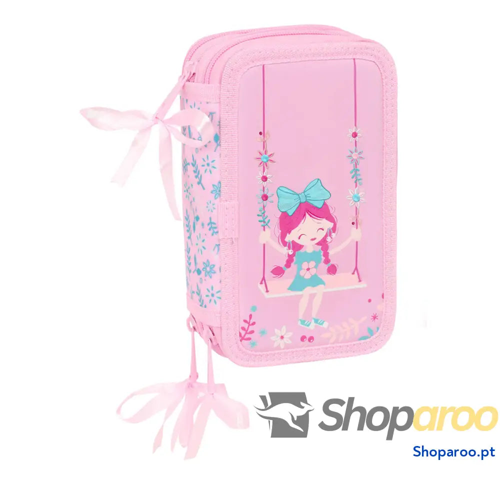 Estojo Escolar com Acessórios Glow Lab Swing Multicolor 12,5 x 19,5 x 5,5 cm 37 Peças