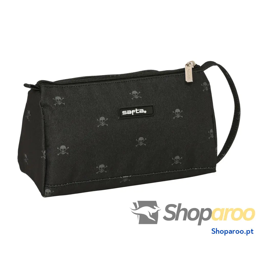 Estojo Escolar com Acessórios Safta California Preto 20 x 11 x 8.5 cm (32 Peças)