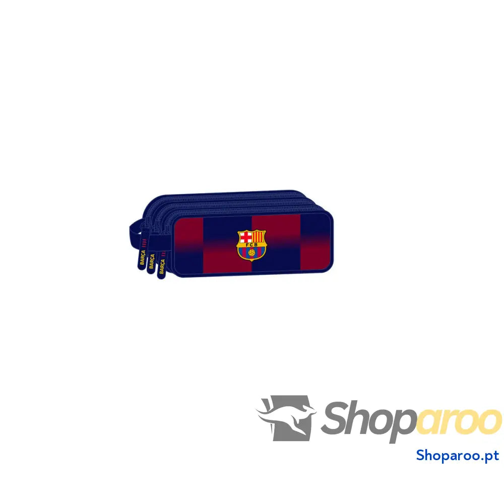 Estojo F.C. Barcelona Azul Grená 21 x 8.5 x 7 cm