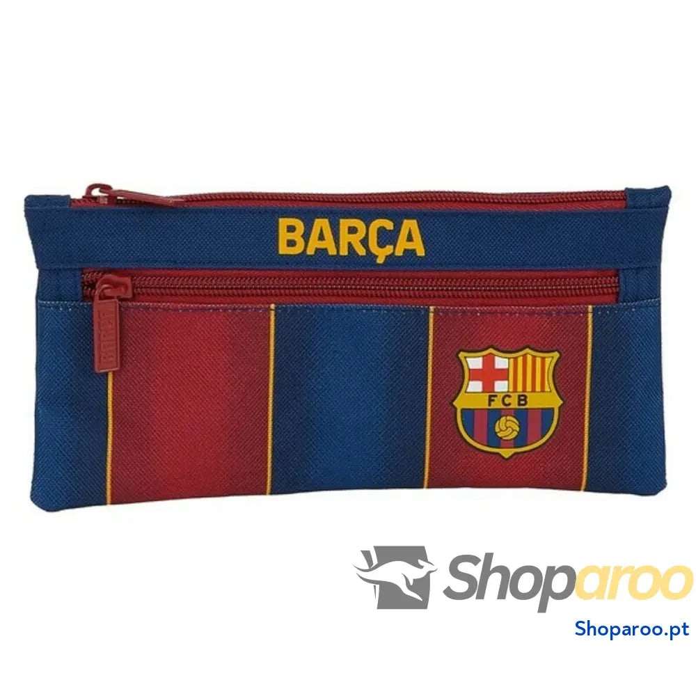 Estojo F.C. Barcelona M029 Grená Azul Marinho (22 x 11 x 1 cm)
