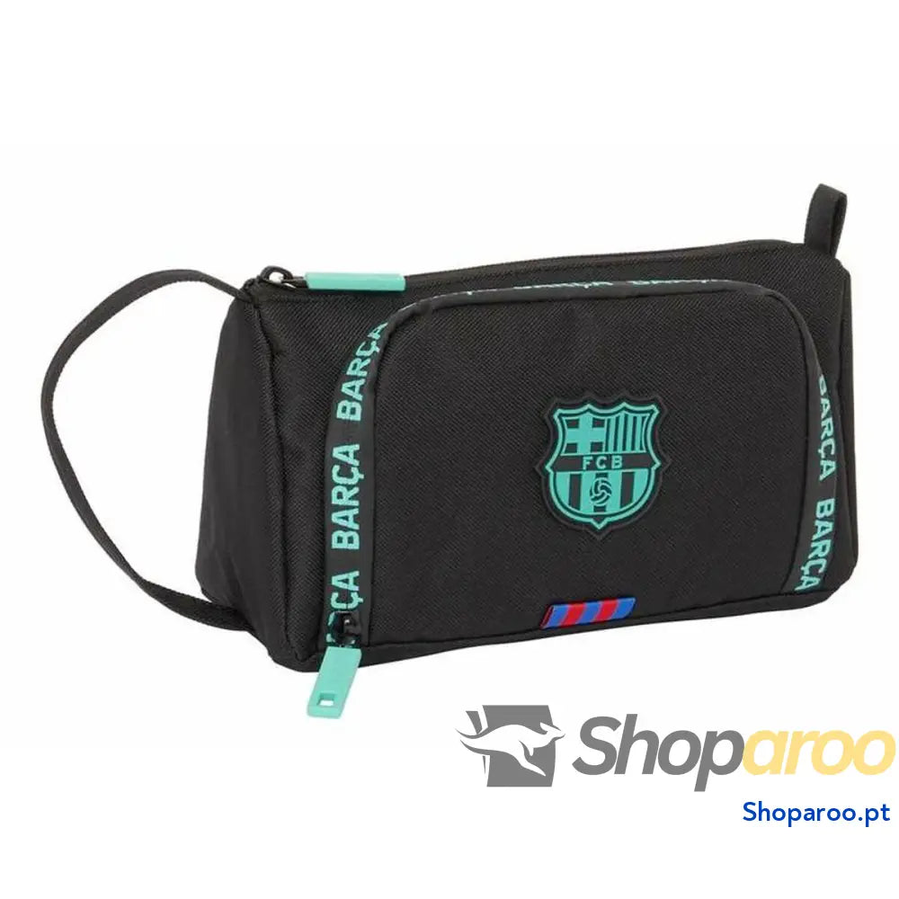 Estojo F.C. Barcelona Preto 20 x 11 x 8,5 cm