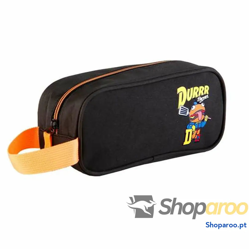 Estojo Fortnite Durrr Preto 10 x 21 x 8 cm