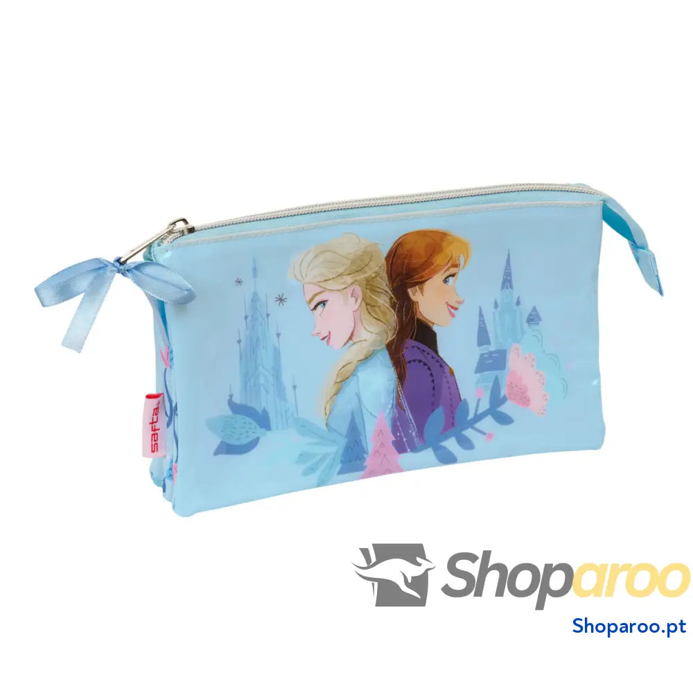 Estojo Frozen Ice magic Azul Claro 22 x 12 x 3 cm
