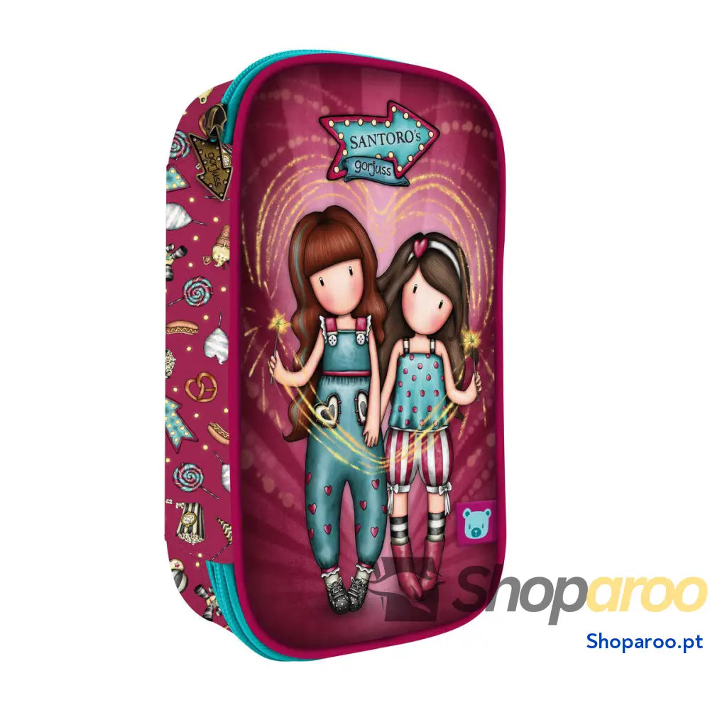 Estojo Gorjuss Fireworks Grená (45 Peças)
