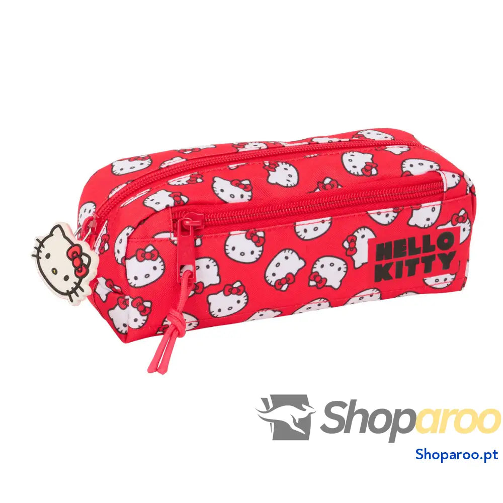 Estojo Hello Kitty Iconic Branco Vermelho