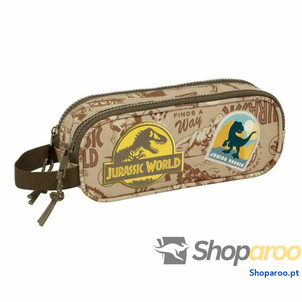 Estojo Jurassic World Bege 21 x 8 x 6 cm