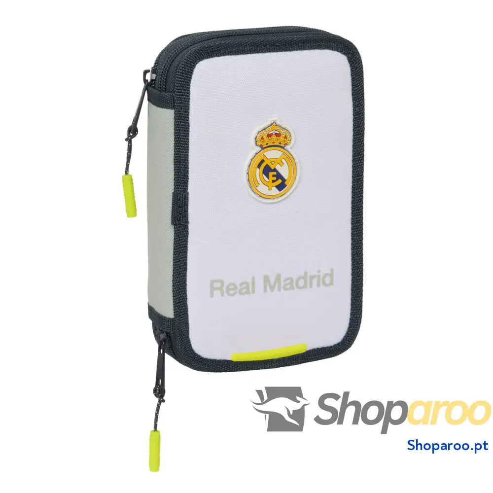 Estojo Real Madrid C.F. Branco 12.5 x 19.5 x 4 cm