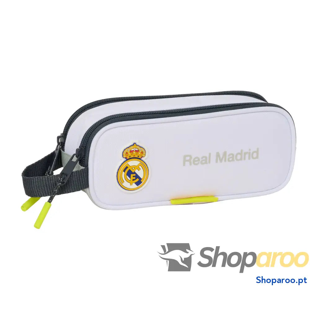 Estojo Real Madrid C.F. Branco 21 x 8 x 6 cm