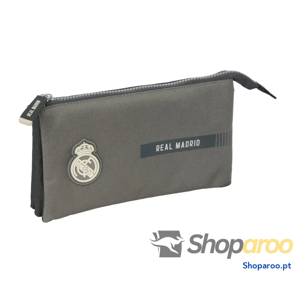 Estojo Real Madrid C.F. Cinzento 22 x 12 x 3 cm