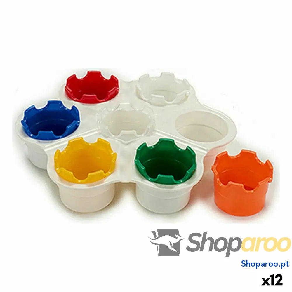 Estrado Pincello FSP001 Multicolor Plástico 23 x 6 x 25 cm Pintura de Dedos (12 Unidades)