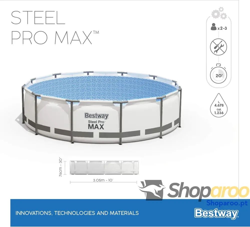 Estrutura para piscina Piscina Ø305x76cm PVC BESTWAY 56408