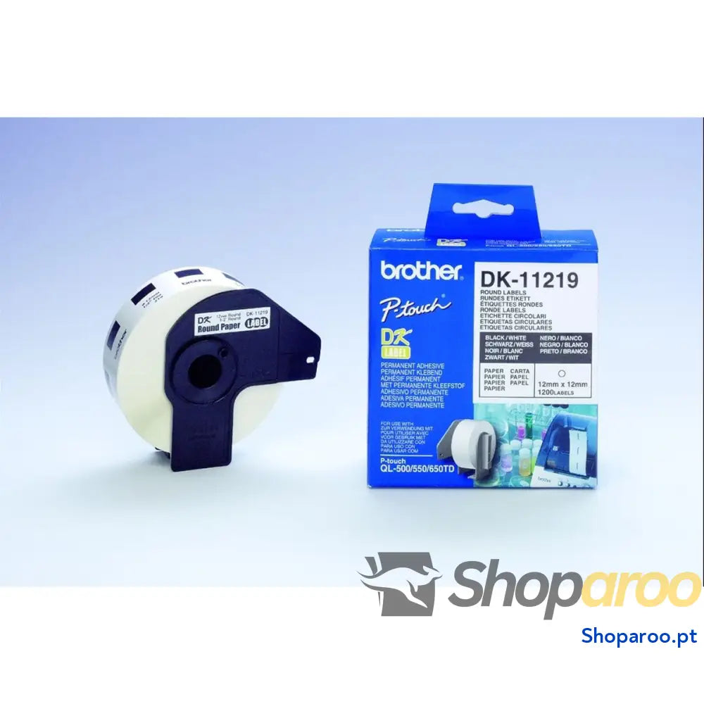 Etiquetas para Impressora Brother DK11219 Branco Preto/Branco