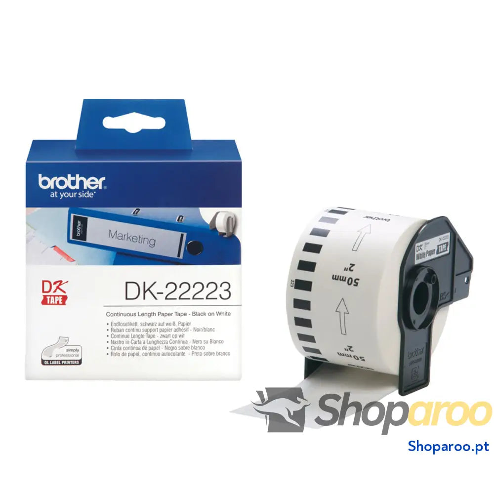 Etiquetas para Impressora Brother DK22223 Amarelo Branco