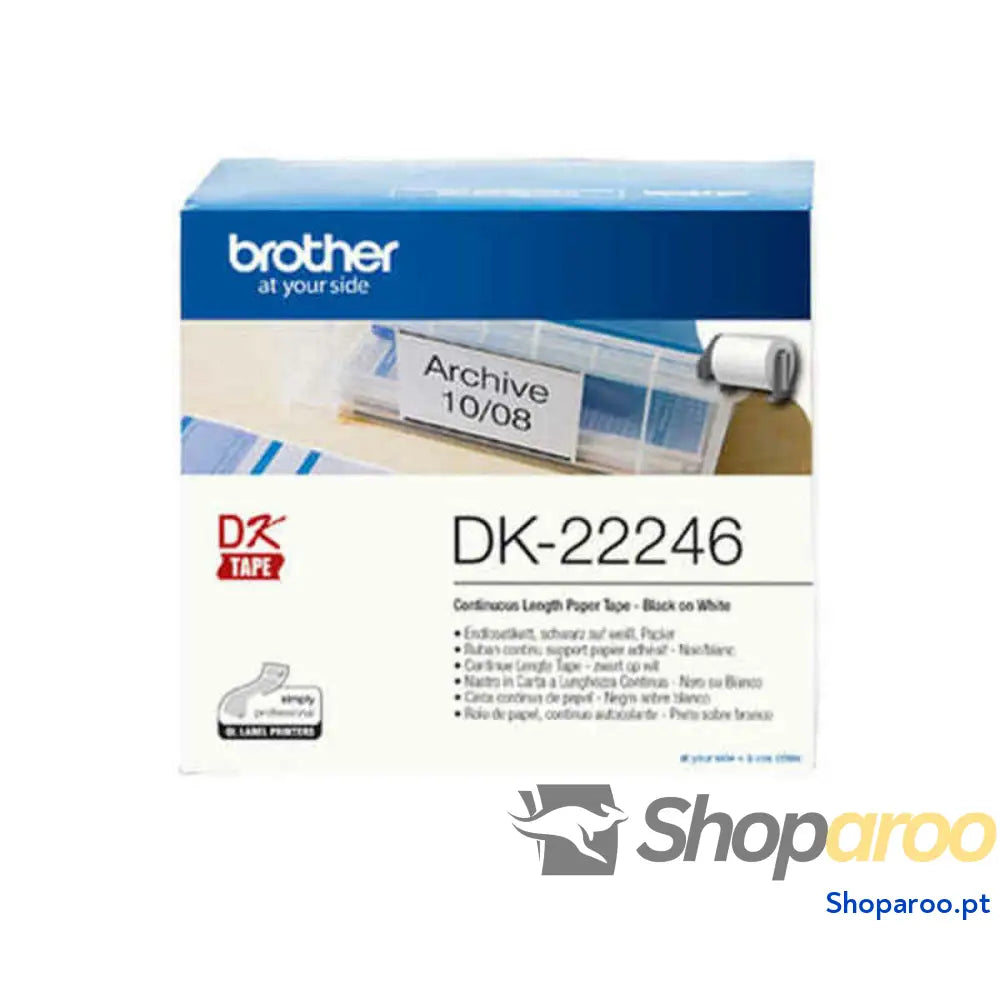 Etiquetas para Impressora Brother DK22246 Branco Preto
