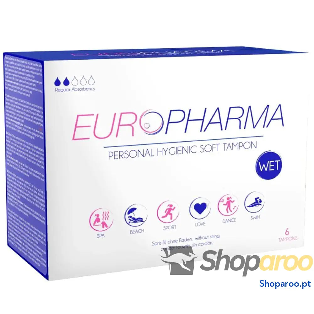 EUROPHARMA - TAMPÕES DE AÇÃO 6 UNIDADES