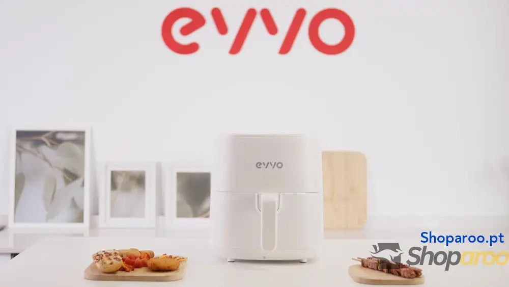 Fritadeira sem Óleo Air Fryer EVVO 6L 1700W Branca Multifuncional