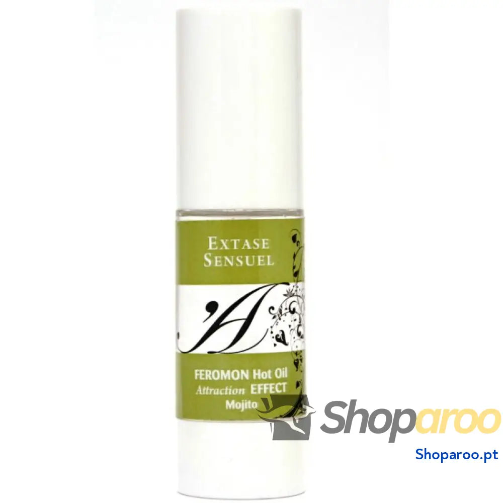 EXTASE SENSUAL - ÓLEO DE MASSAGEM DE EFEITO CALOR COM FEROMÔNIOS MOJITO 30 ML