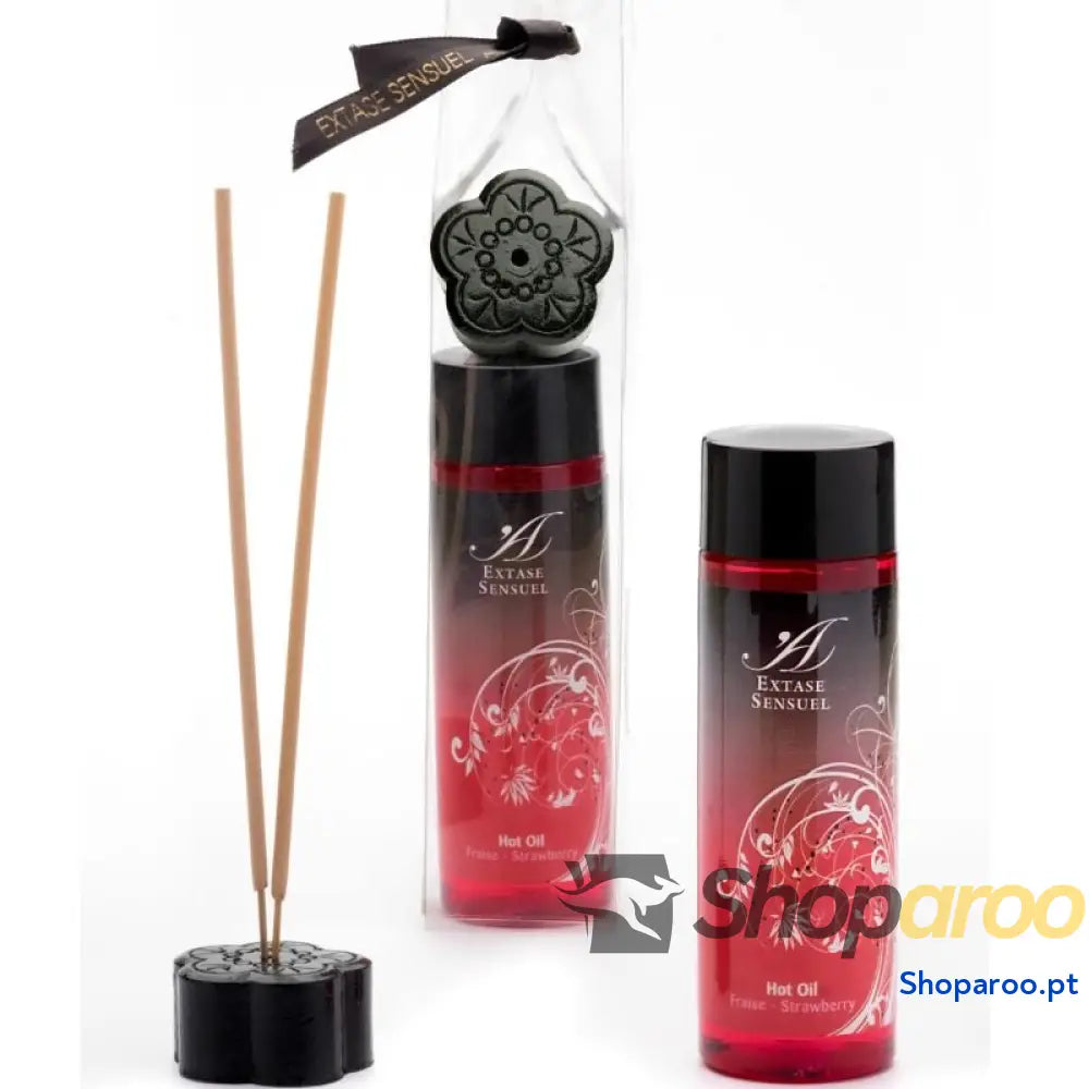 EXTASE SENSUAL - ÓLEO ESTIMULANTE DE CALOR DE MORANGO 100 ML