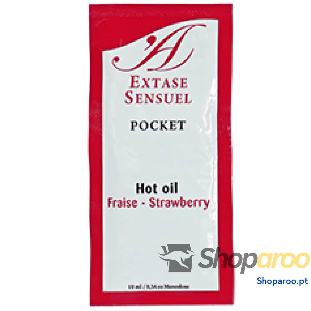 EXTASE SENSUAL - ÓLEO ESTIMULANTE DE MORANGO 10 ML