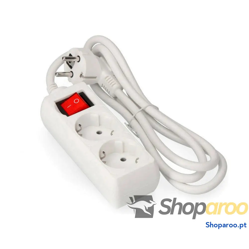 Extensão com 2 tomadas com interruptor EDM 41016 Schuko (1,5 m)