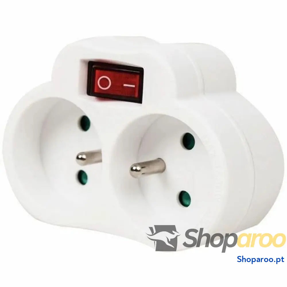 Extensão com 2 tomadas com interruptor GAO 3680 W