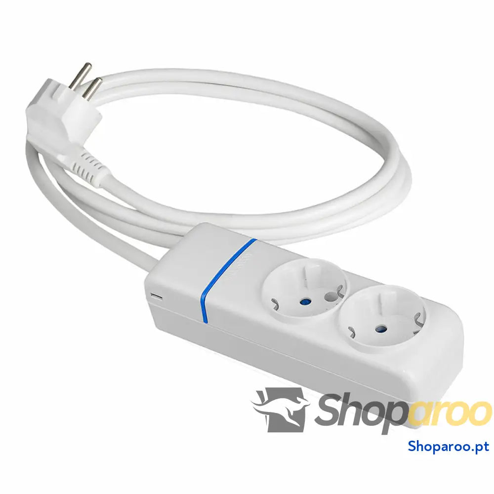 Extensão com 2 Tomadas sem Interruptor Solera 8012p 250 V 16 A 1,5 m (1,5 m)