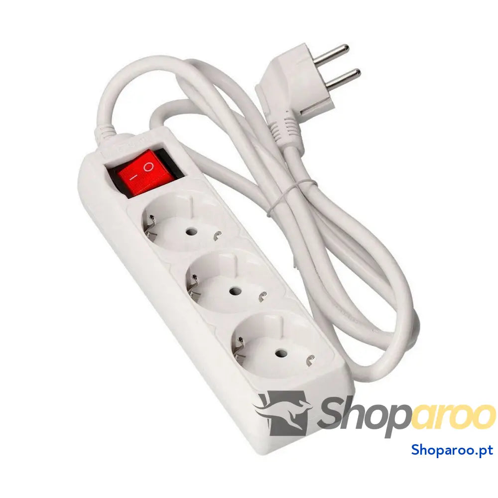 Extensão com 3 tomadas com interruptor EDM 41043 Schuko (3 m)