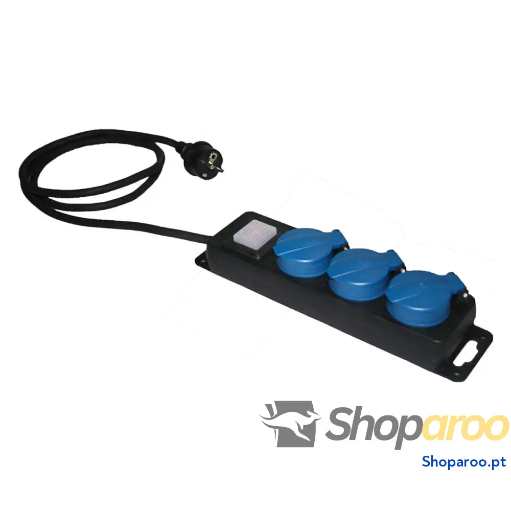 Extensão com 3 tomadas com interruptor Solera V1049 1,5 m 16 A