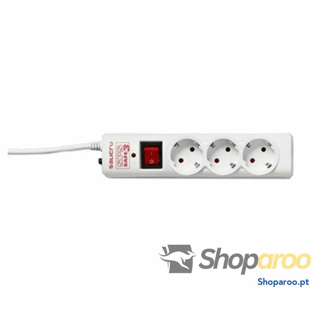 Extensão com 3 Tomadas Schuko com Interruptor Salicru SPS SAFE 3 (1,5 m)