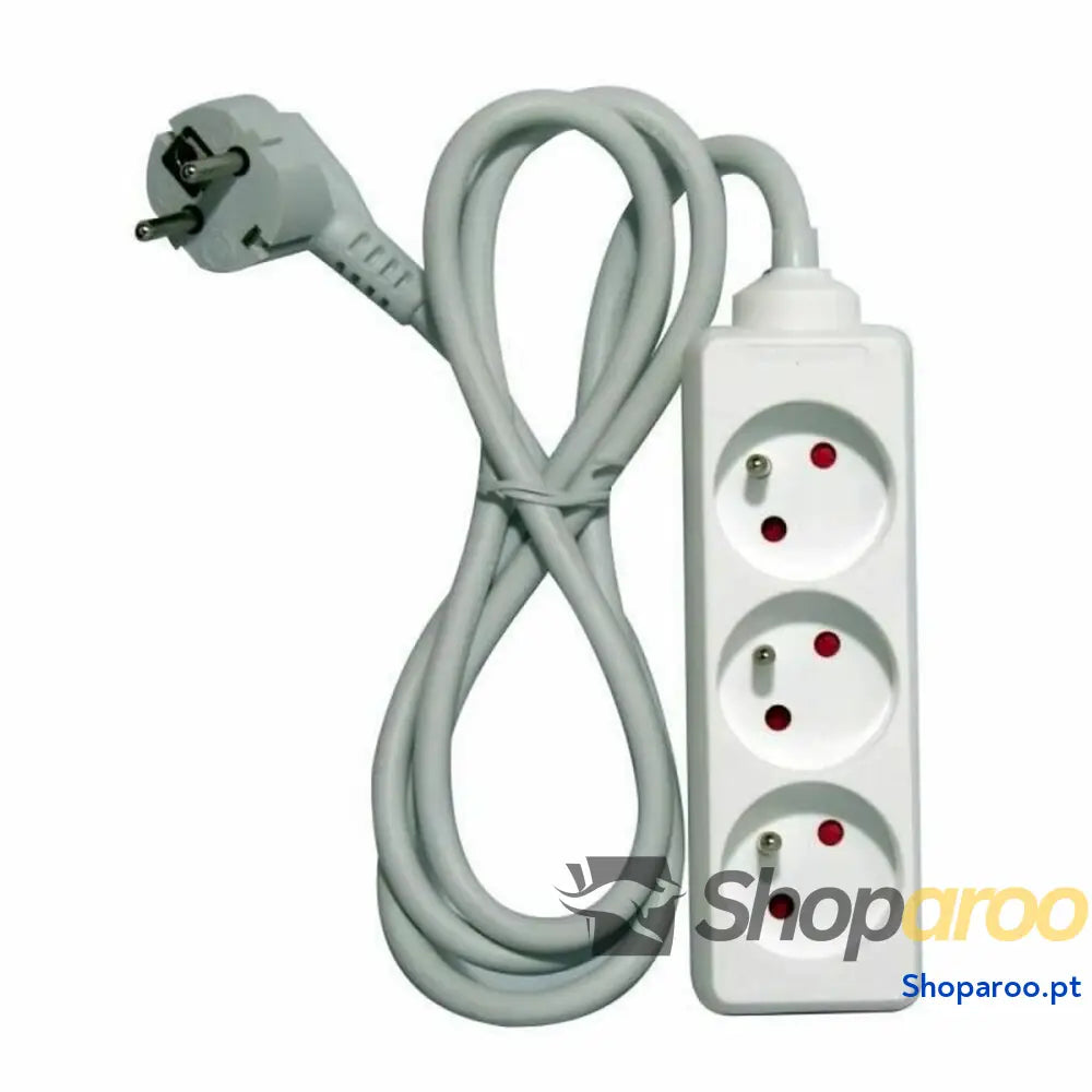 Extensão com 3 Tomadas sem Interruptor Chacon   (1,5 m)