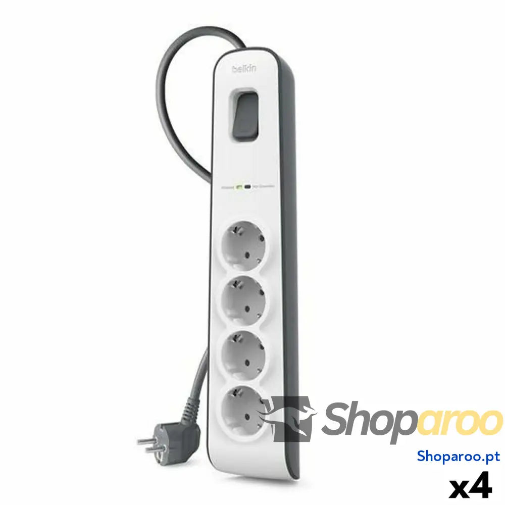Extensão com 4 tomadas com interruptor Belkin (2 m)