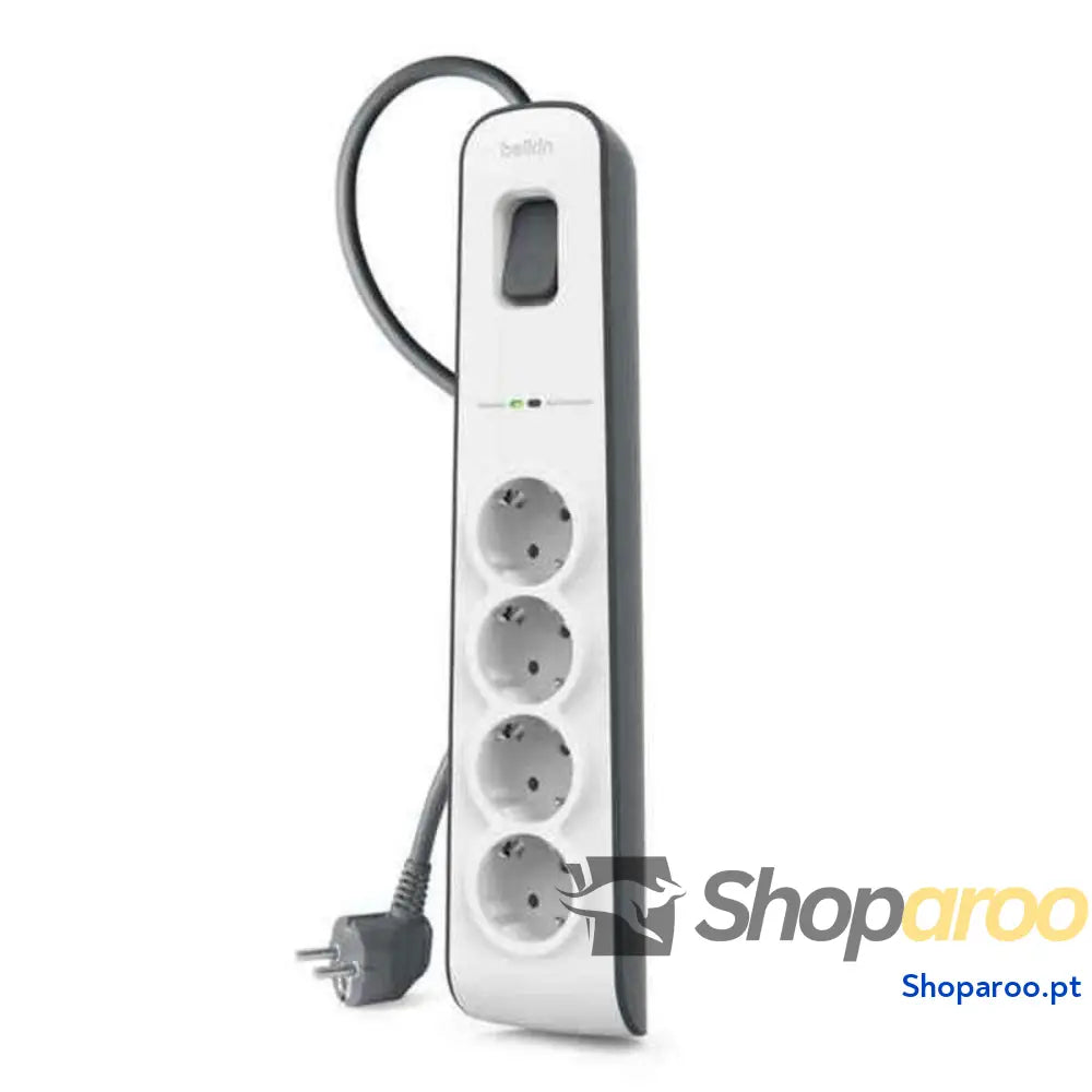Extensão com 4 tomadas com interruptor Belkin BSV400VF2M Branco