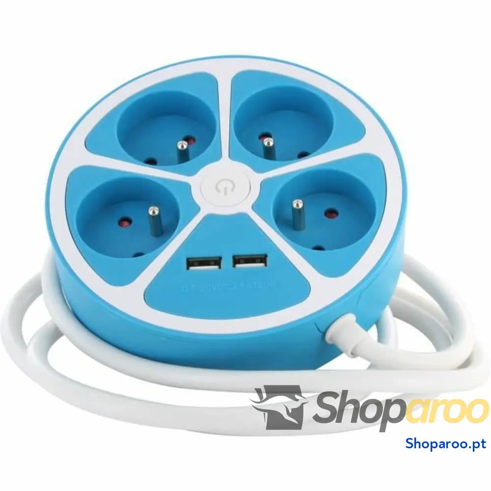 Extensão com 4 tomadas com interruptor Chacon 4X16 A 3680 W (1,5 m)