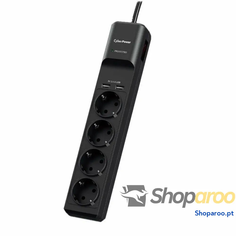 Extensão com 4 tomadas com interruptor Cyberpower P0420SUD0-DE (1,8 m)