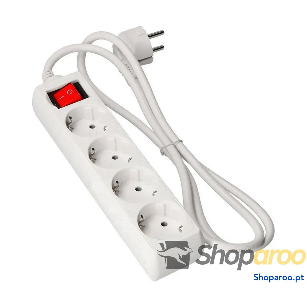 Extensão com 4 tomadas com interruptor EDM 41044 Schuko (3 m)