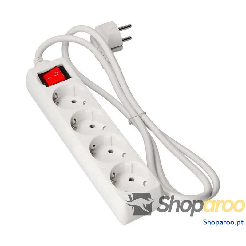 Extensão com 4 tomadas com interruptor EDM 41044 Schuko (3 m)