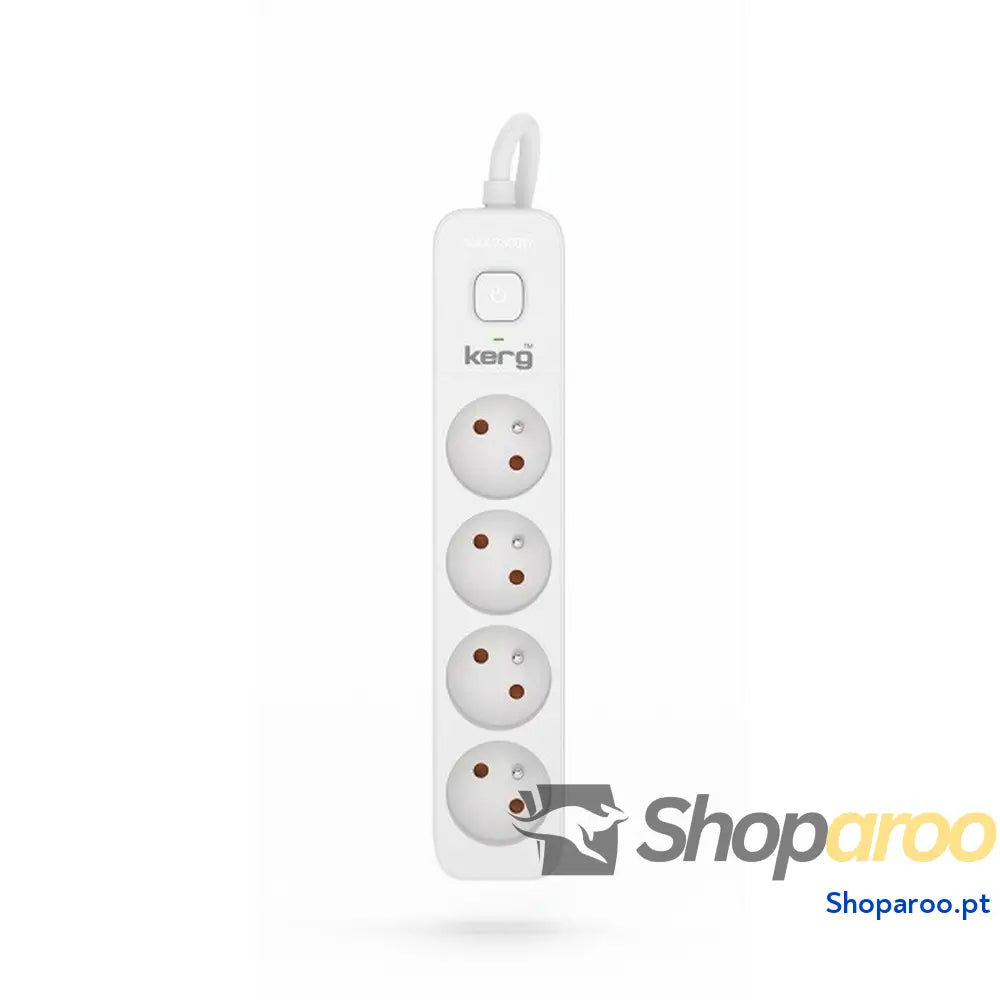 Extensão com 4 tomadas com interruptor Kerg M02391 (1,5 m)