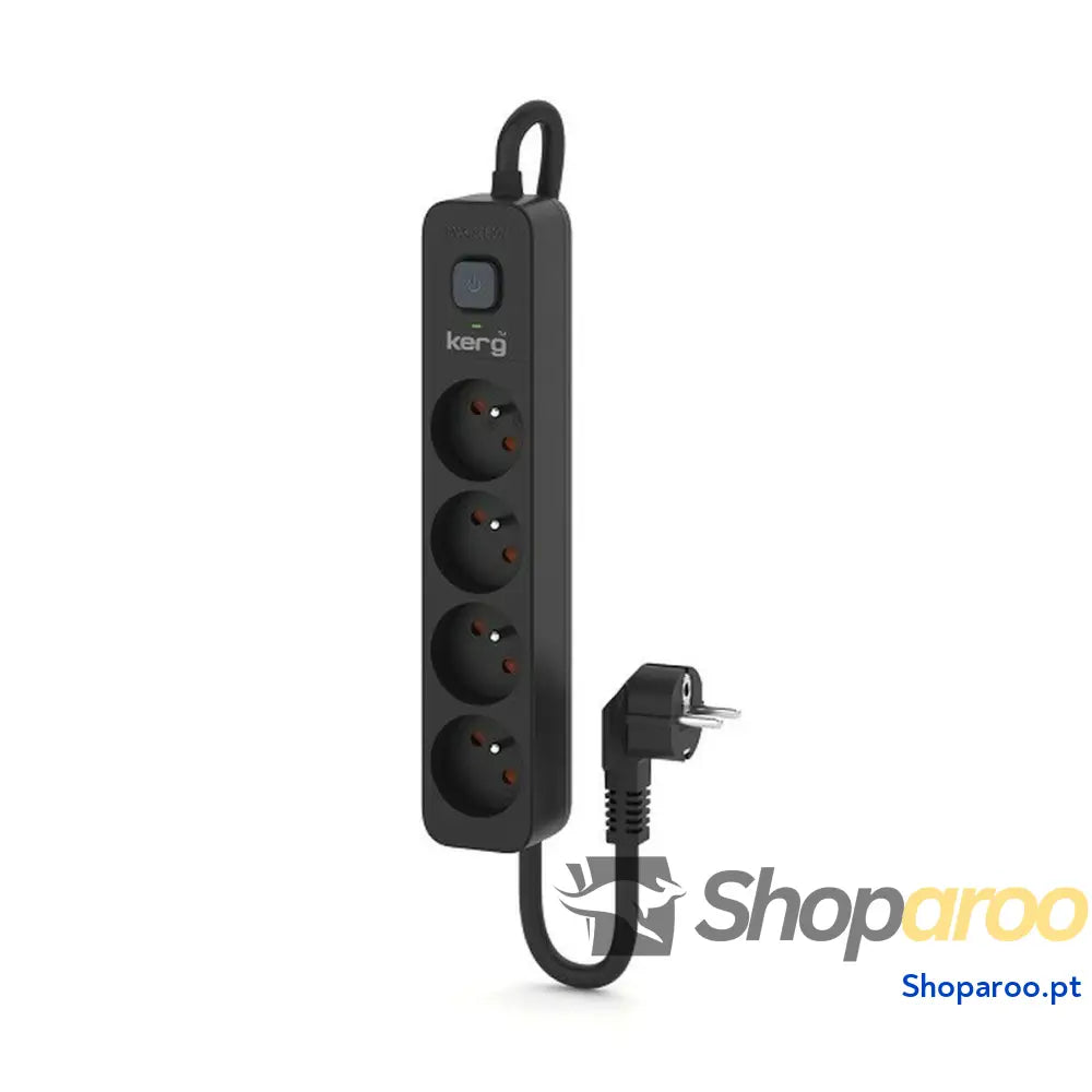 Extensão com 4 tomadas com interruptor Kerg M02515 (5 m)