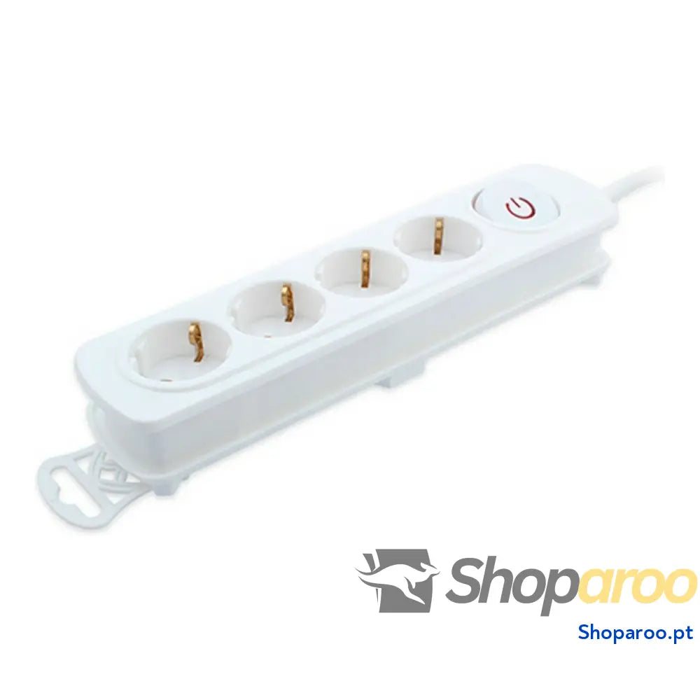 Extensão com 4 tomadas com interruptor TM Electron 250 V