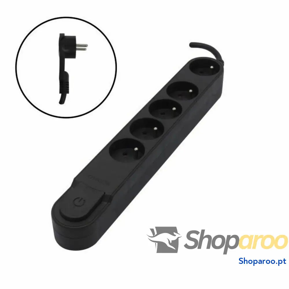 Extensão com 5 Tomadas com Interruptor Chacon (1,5 m)