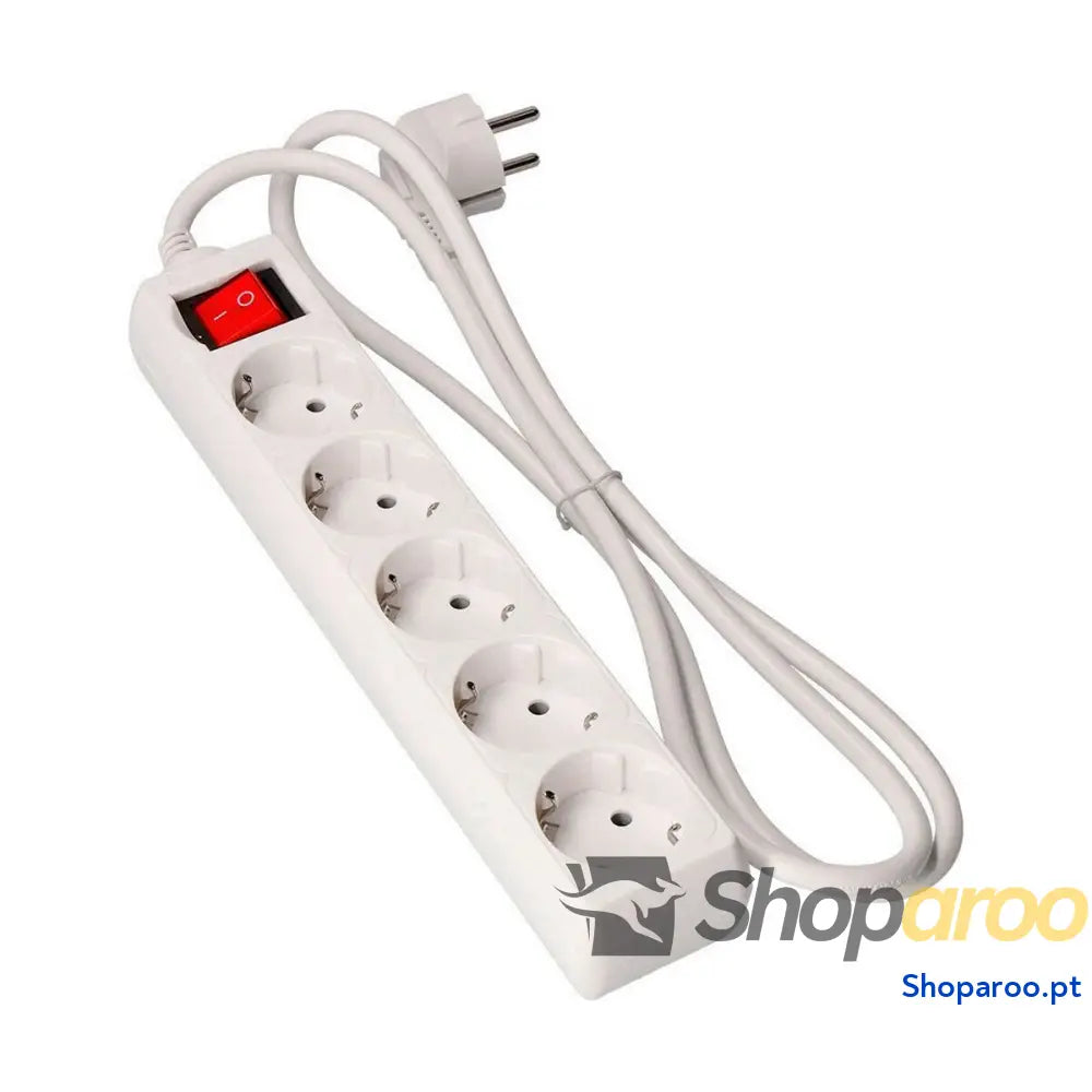 Extensão com 5 Tomadas com Interruptor EDM 41011 Schuko (1,5 m)