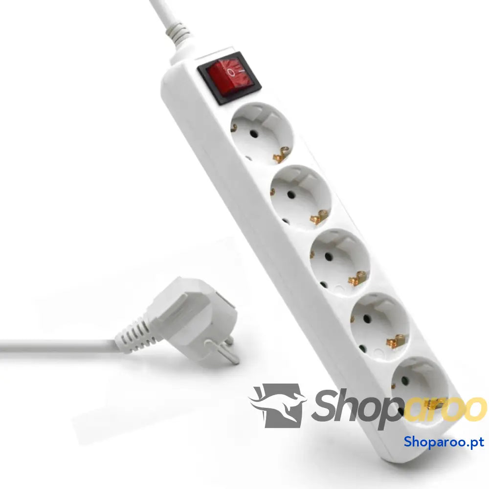 Extensão com 5 Tomadas com Interruptor Ewent EW3916 (1,5 m)