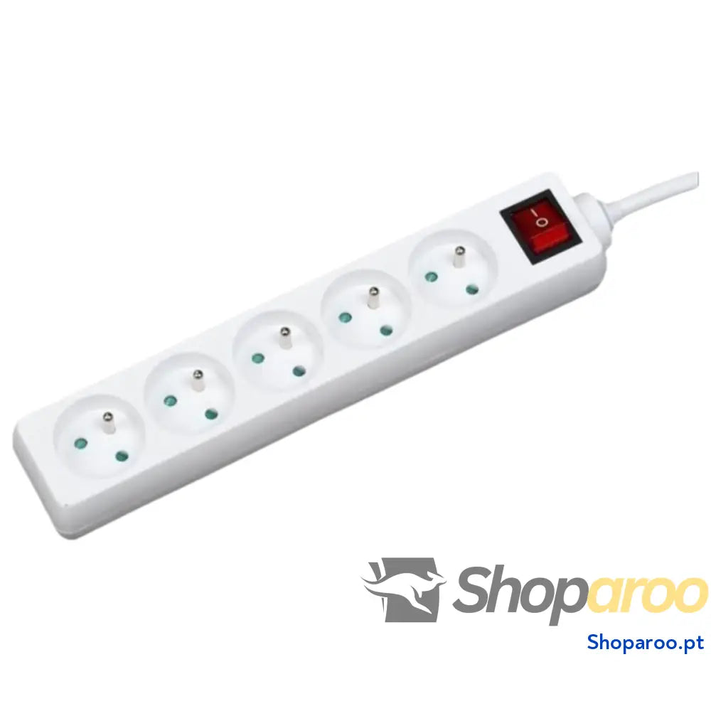 Extensão com 5 Tomadas com Interruptor GAO (1,4 m)