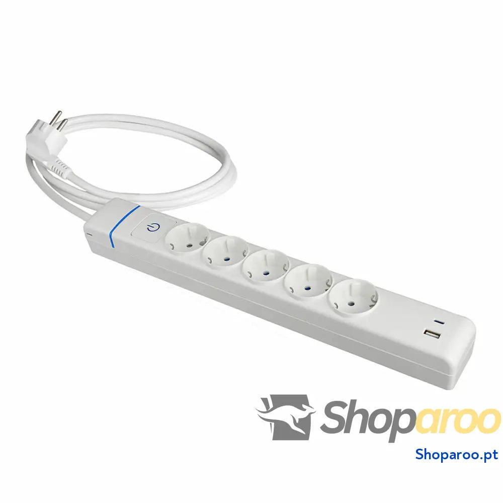 Extensão com 5 Tomadas com Interruptor Solera 51ilac USB 250 V 16 A (1,5 m)