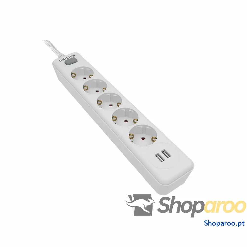 Extensão com 5 Tomadas Philips