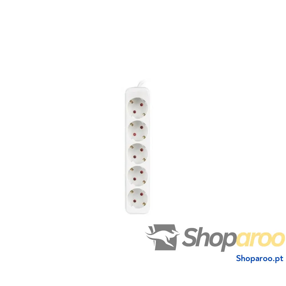 Extensão com 5 Tomadas Schuko Lanberg 2500 W 3 m Branco