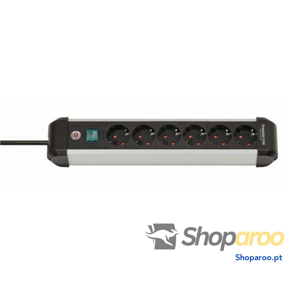 Extensão com 6 Tomadas com Interruptor Brennenstuhl Premium-Alu-Line 3500 W (3 m)