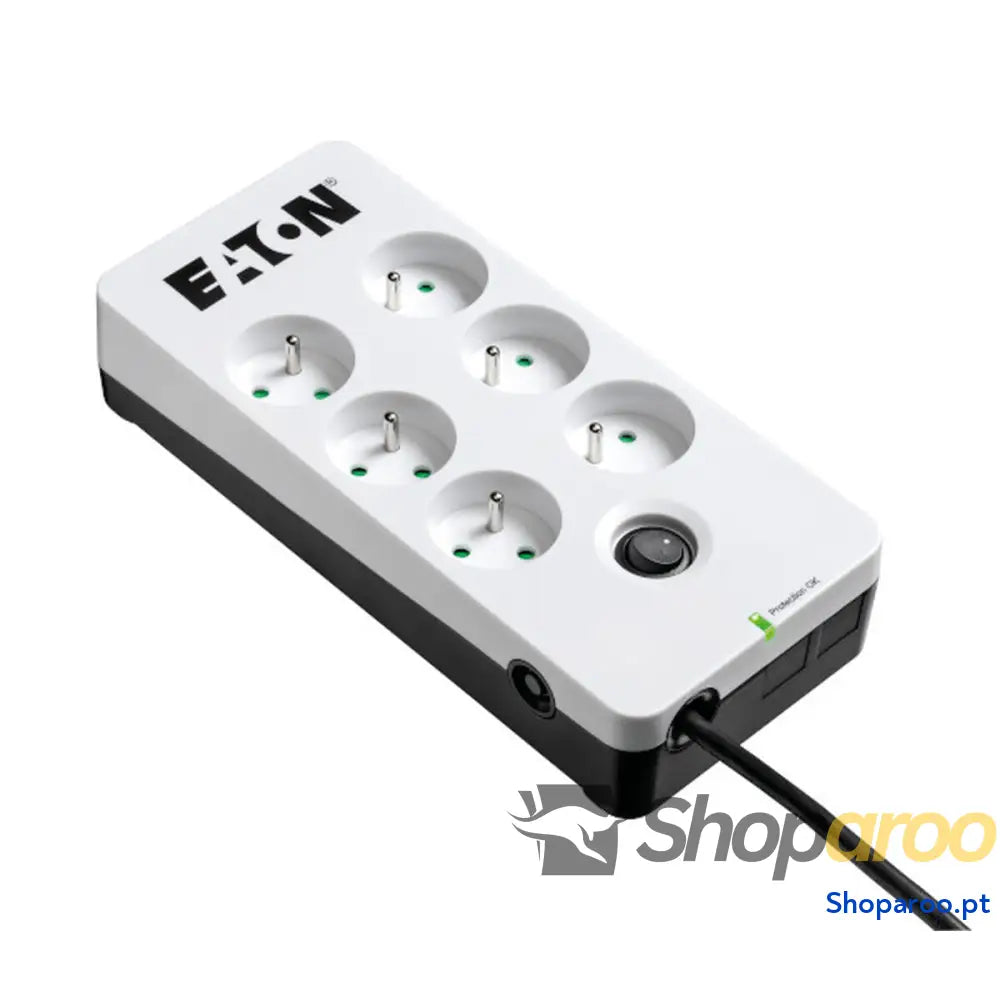 Extensão com 6 Tomadas com Interruptor Eaton PB6F Branco (1,5 m)