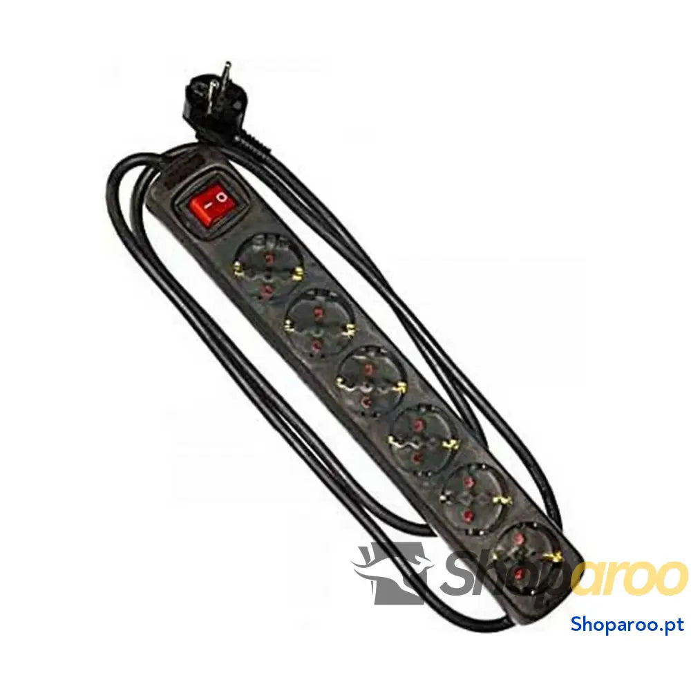 Extensão com 6 Tomadas com Interruptor EDM 41014 Schuko (1,5 m)