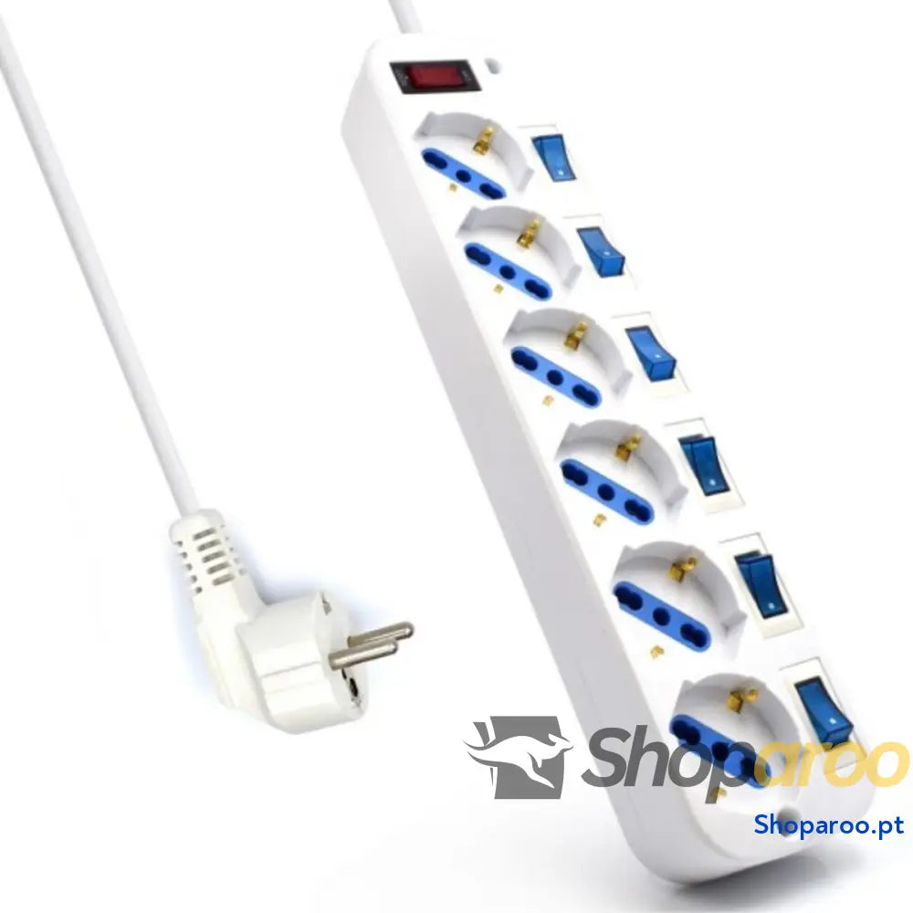 Extensão com 6 Tomadas com Interruptor Ewent EW3932-3M 3500W (3 m)